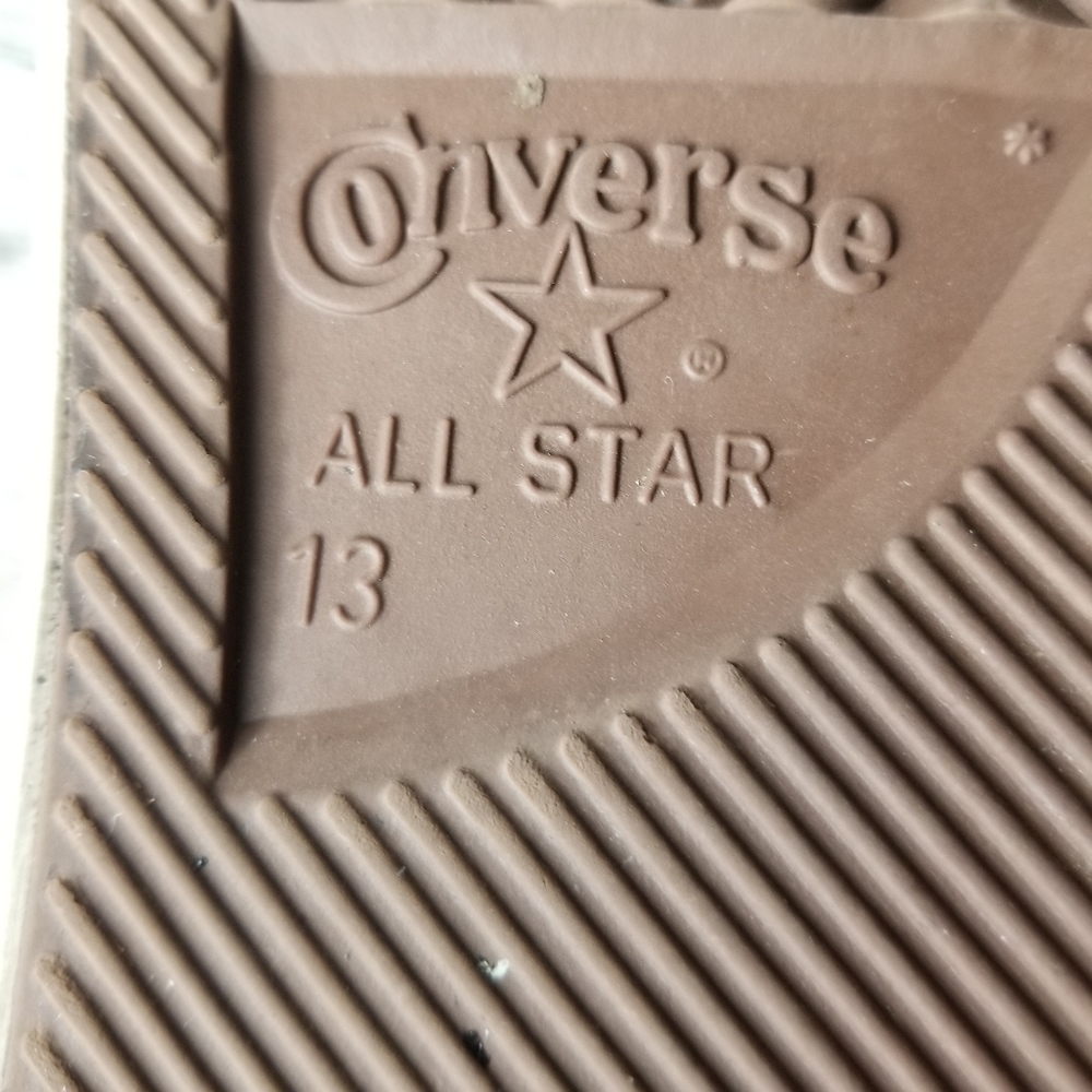 Converse All Star Gray Studded Lace Up High Top Sneakers Unisex - Picture 9 of 11